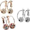 Fashion Earrings, Ear Jewelry, Colored Diamond Ball Beads Earrings, Women Ear Party Jewelry