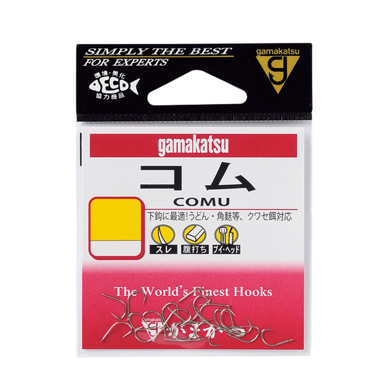 Gamakatsu Com Hook White No. 2 Fishhook No. 2