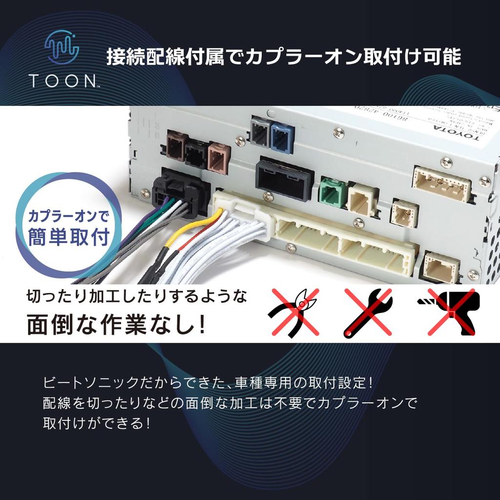 BeatSonic Genuine Audio Sound Kit with DSP TOON X Amplifier for Toyota Corolla Touring Function, (DSP-T318)