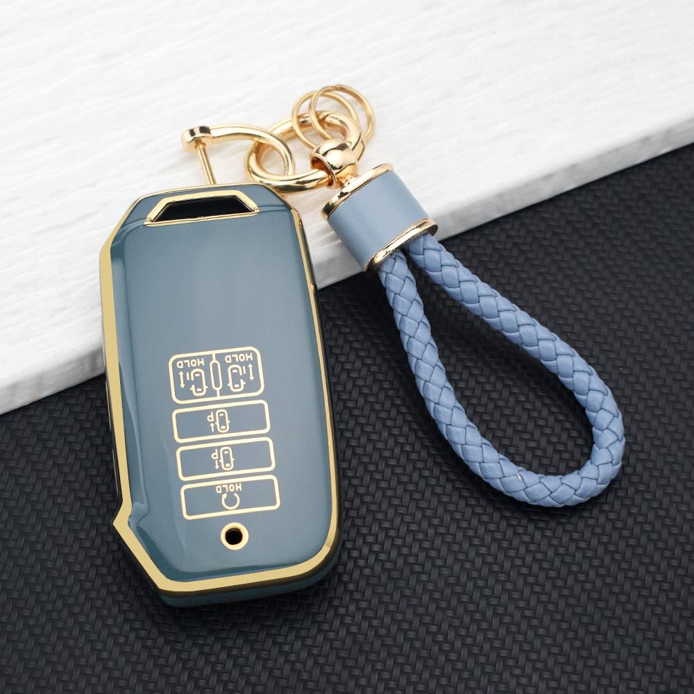 Tpu Car Key Fob Cover For Kia Ev6 New Carnival Sedona K8 V6 Gt Line Dl3 Mq4 K5 Grand Sorento 9 Buttons Key Case Rings