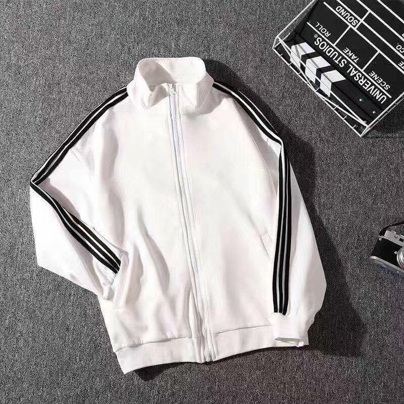 Men's Trendy Three-Stripe Zipper Baseball Jacket - Spring/Autumn 2025 Hong Kong Style