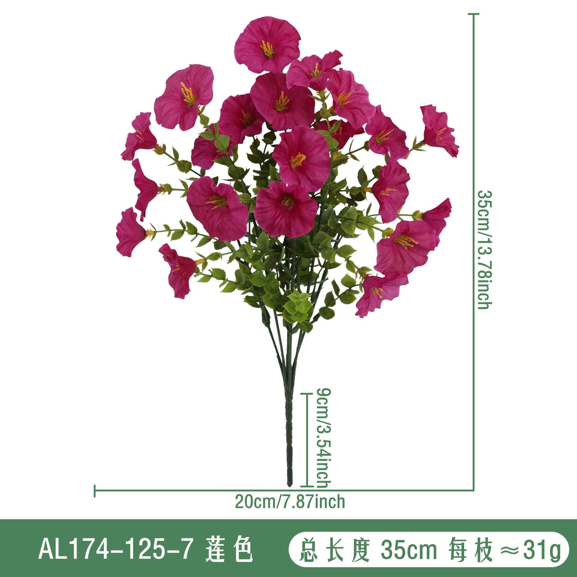 Artificial Flower Bouquet Outdoor Home Decoration Realistic Silk Floral Arrangement for Indoor Patio Table Centerpiece Display One Size