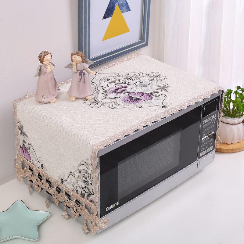 Europe Decorative Microwave Oven Covers Kitchen Dust-proof Protective Cover Universal Multi-functional Bedside Table Protector