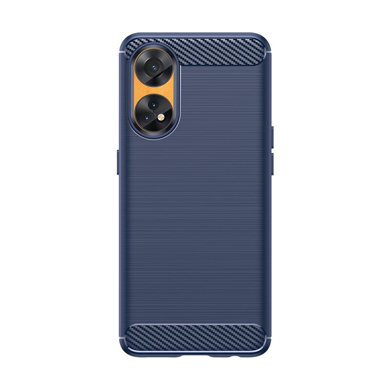 

Для чехла Oppo Reno 8T Чехол для Oppo Reno 8T 4G Бампер противоударный Мягкий ТПУ Силиконовый Карбоновый Задний Чехол для Oppo Reno 8T Чехол For Oppo Reno 8T 4G синий