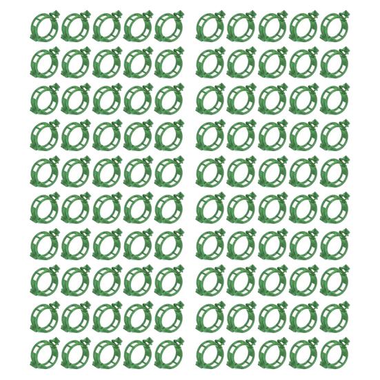 100 Pcs Plant Support Clips Plastic Gardening Clips for Securing Tomato Vine Reusable Plant Fixing Clips for Grape Climbing Plants
