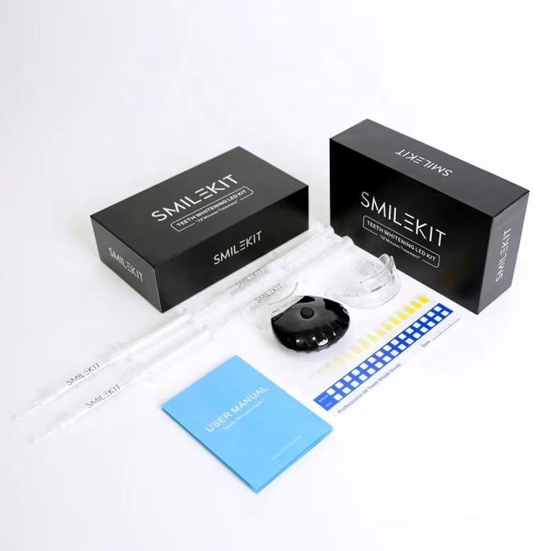 Professional Teeth Whitening LED Light Dental Whitening Set Bleaching At-Home Teeth Whitening Kit Whitening Gel 44% Peroxide