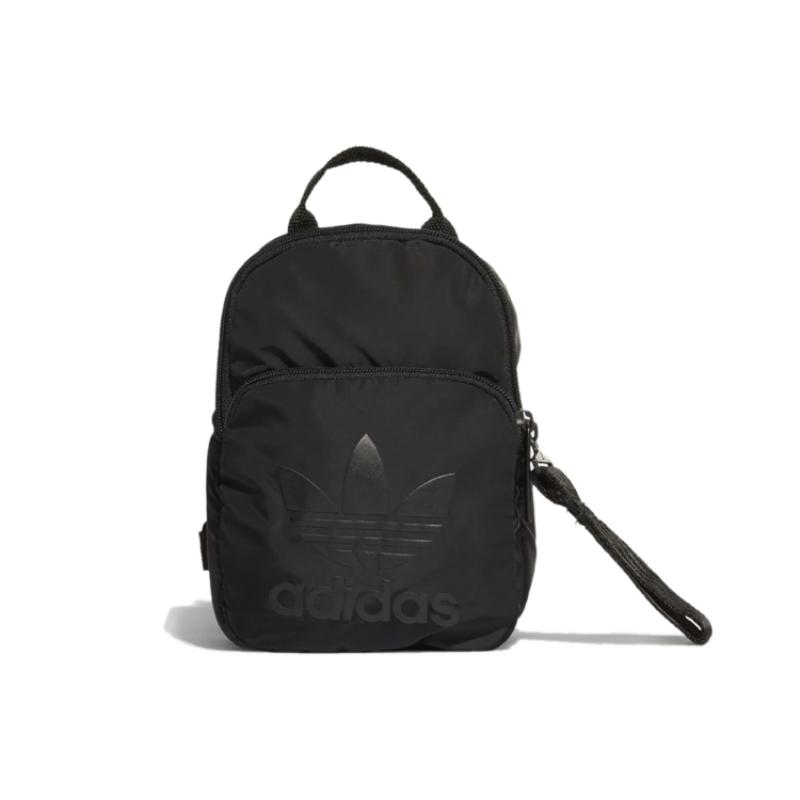 

Adidas Оригинальный полиэстеровый рюкзак мини женский чисто черный Adidas DV0212