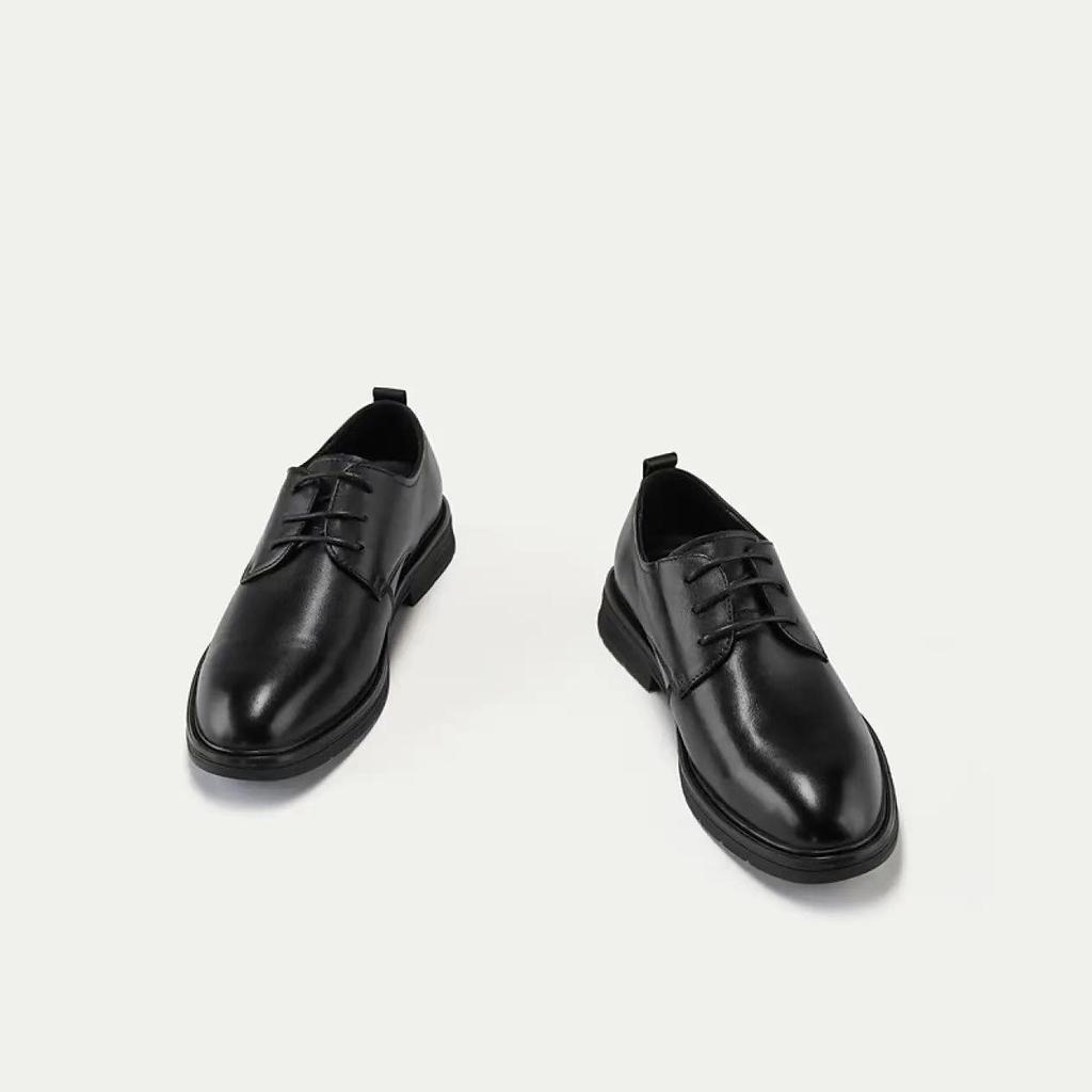 Men's Formal Lace-up Leather Shoes - High-end Cowhide with Soft Texture