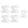 45 Pieces Pieces X 15 for Hanging Small Load Capacity Made In S-Hooks, Small, 100mm, White, (3 Bags), TAKAGI, Items, Organizing, 12kg, White,