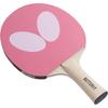 Racchetta da Ping Pong Butterfly con Gomma per Principianti e Uso Ricreativo, Include 2 Palline, Rosa