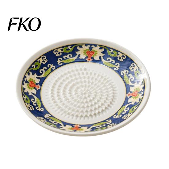 Garlic And Cheese Grater Ceramic Grinder, Multi-Functional Grating Plate, Manual Ginger Compact Zester Bowl, All-in-One Prep Mixing Serving F