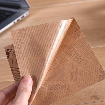 100pcs Triangle Shape Kraft Paper Bag Oilproof Food Packaging Bag For Restaurant Sandwich Doughnut Bread Hamburger Pouch