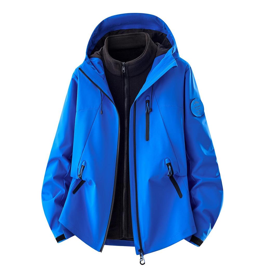 High-Quality Men's 3-in-1 Windproof Waterproof Warm Mountaineering Jacket