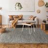 Tapis en coton tissé et tressé marron 160x230