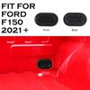 Black 2pcs Rear Truck Bed Oval Drain Plug Cover Fit For Ford F150 2015+ Exterior