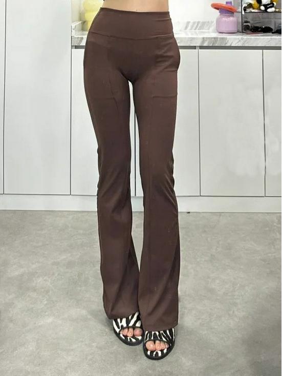 Luxe Groove Flare Yoga Pants - High Waist, Wide Leg, Hip-Lifting, Women's Lycra Micro Flare