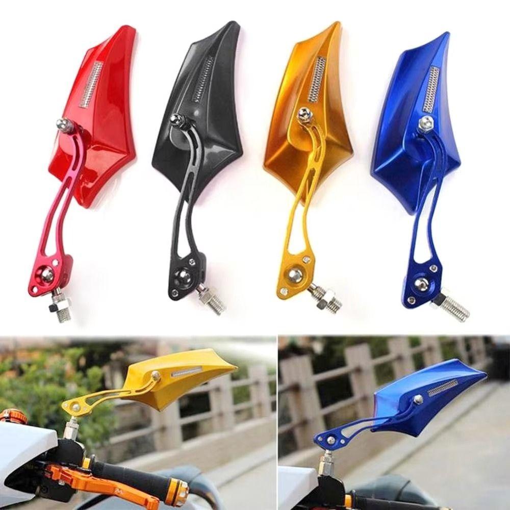 360 Degree Motorcycle Rearview Mirror HD Glass Reversing Auxiliary Mirror  Parking Auxiliary