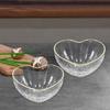 Liebesherz Glas Herzschale Herzförmige Süßigkeitenschalen Kreative Obstplatte Eis