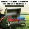 Red / Green Portable BBQ Grill Thickened Charcoal Barbecue Stove Pit Patio Yard Meat Cooker Set for Camping Picnic Outdoor