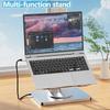 Foldable Laptop Stand with USB Hub Card Reader RJ45 Universal Bracket Holder 360° Rotatable Universal Bracket Holder