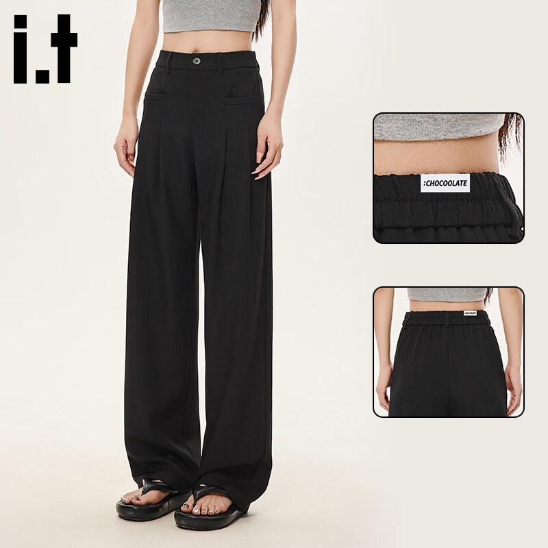 CHOCOOLATEit Women s Pleated Straight-Leg Suit Pants XS