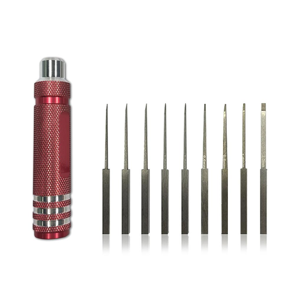 Model Scriber with 9 Blades for Modeling Hobby Resin Carved Scribe Line Cutting Tool Chisel with Storage Case