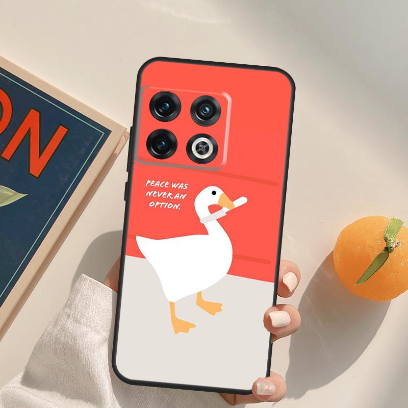 Cartoon Funny Goose Case For OnePlus 13R 12R 10R 13T 10T 11 12 13 15 OnePlus Nord 5 CE 2 3 4 Lite N20 N30 Cover