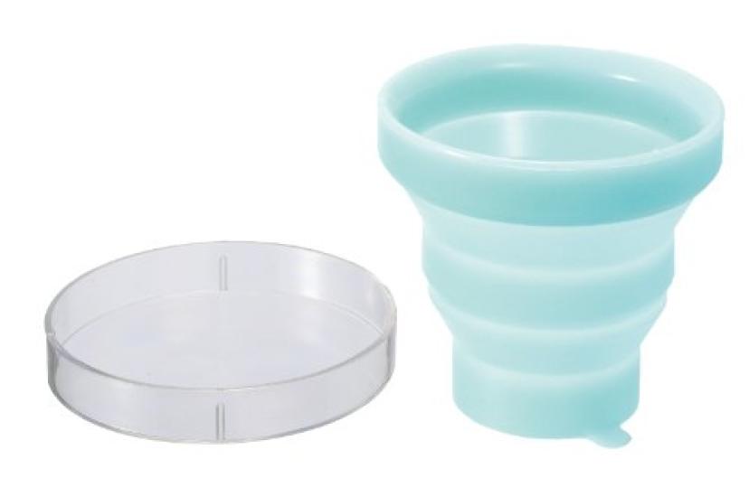 Myrna Foldable Portable Light Blue Cup, Large,