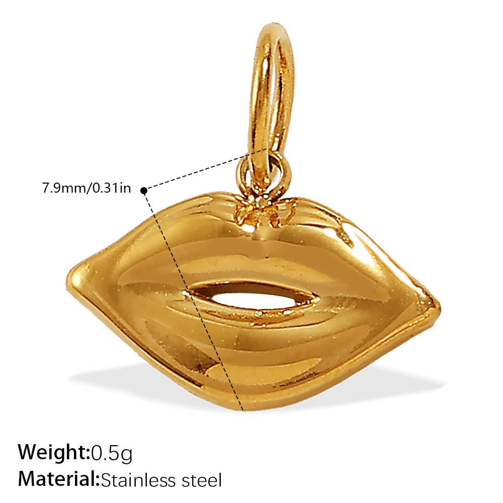 Exquisite and compact DIY mini bag pendant accessories stainless steel plated 18K gold daily versatile pendant accessories