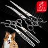 Set Foarfeci Curbate Fenice JP440C Profesionale 6.5/7.0/7.5/8.0 inch pentru Tuns și Rărit Câini Instrument pentru Groomer Câini Accesorii Animale de Companie