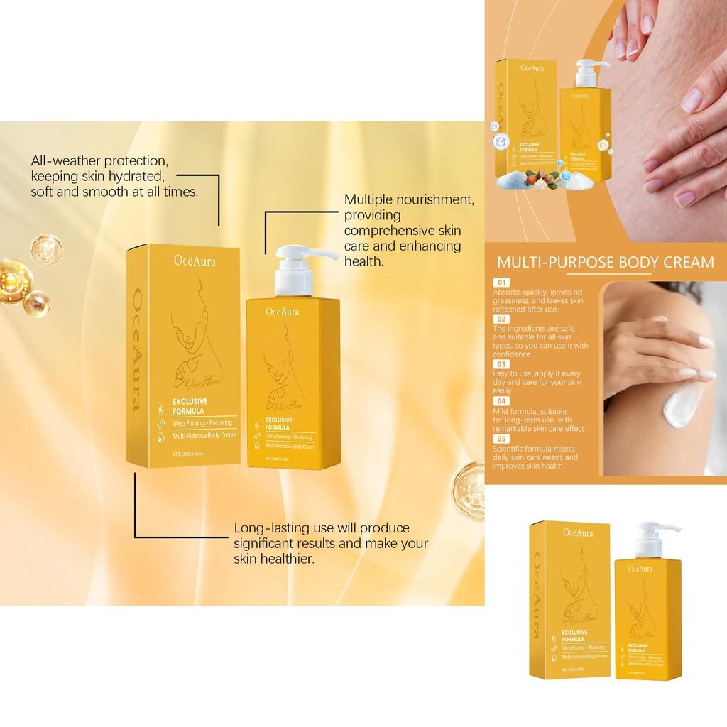 Oceaura Body Firming Moisturizing Cream For Soft Silky Hydrated Radiant Skin