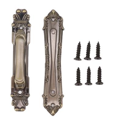 Barn Door Handle Iron Rust Prevention Farmhouse Pulling Handles for Cabinets Closets Drawers Doors Wardrobes Antique