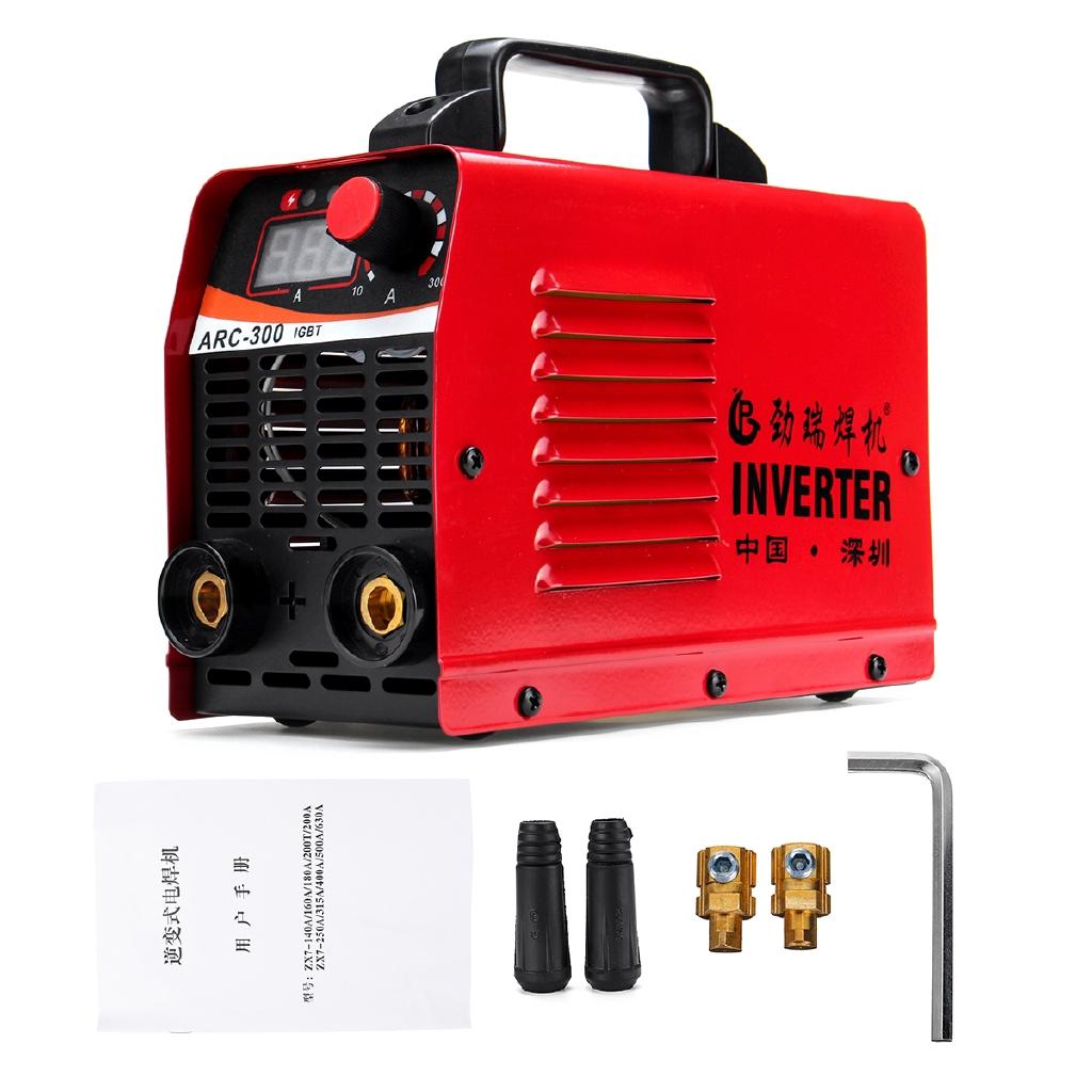 220V LCD Elektrischer IGBT Inverter ARC-300 MMA ARC ZX7 Tragbares Schweißgerät Lichtbogenschweißer (Zufällige Farbe)