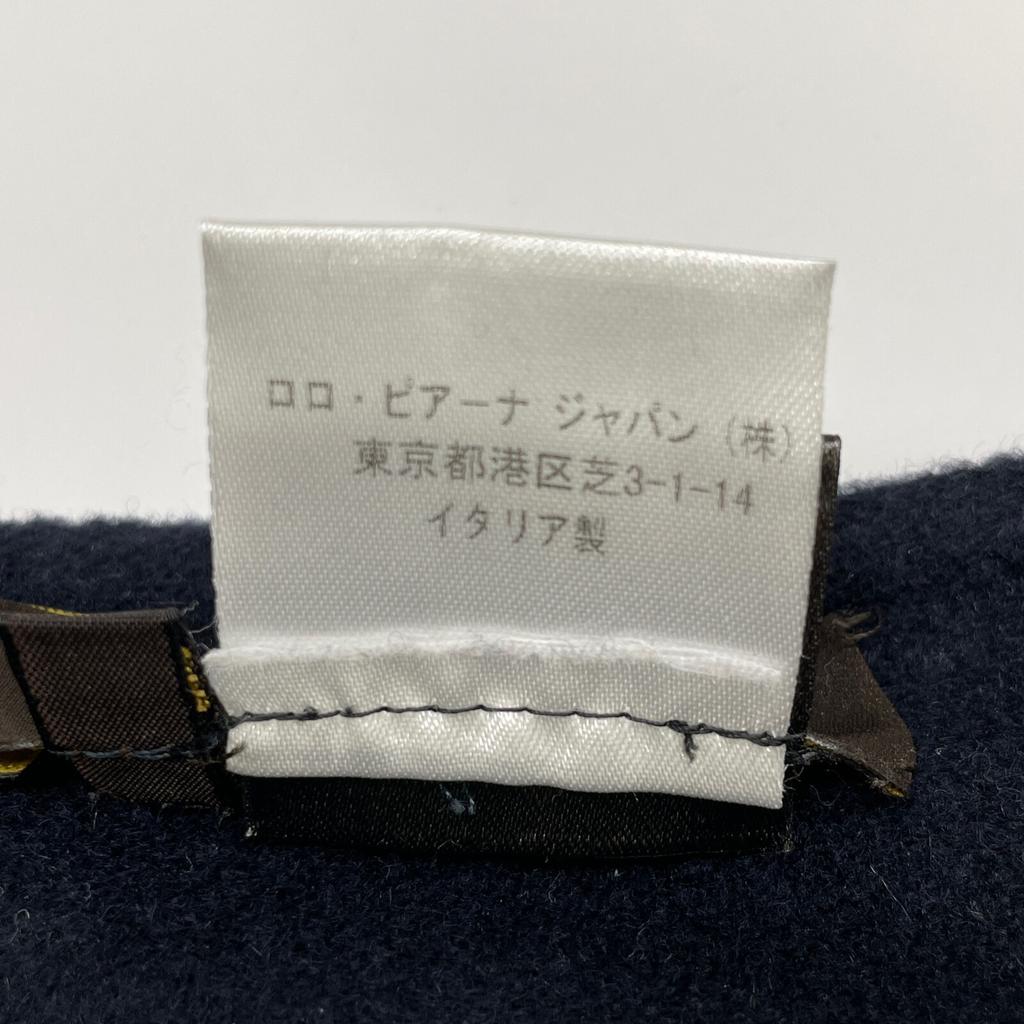 loro piana Navy X Purple X Khaki Cashmere 100% Skirt Skirt 42 Navy X purpleUsed