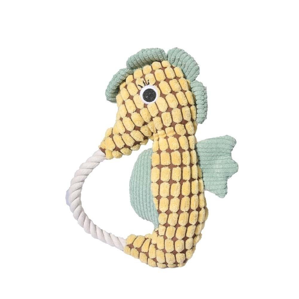 Funny Squeak Dog Bite Resistant Seahorse Interactive Squeak Interactive Design Pet Seahorse Puppy Dog
