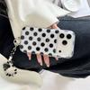 Korean Style Black Polka Dot iPhone 17/16 Pro Max/15/14 Case - Elegant and Simple