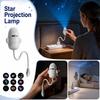 Star Projector Night Light, Card Insertion Projection Lamp with Replaceable Film Slides for Car Ambient Light and Bedroom