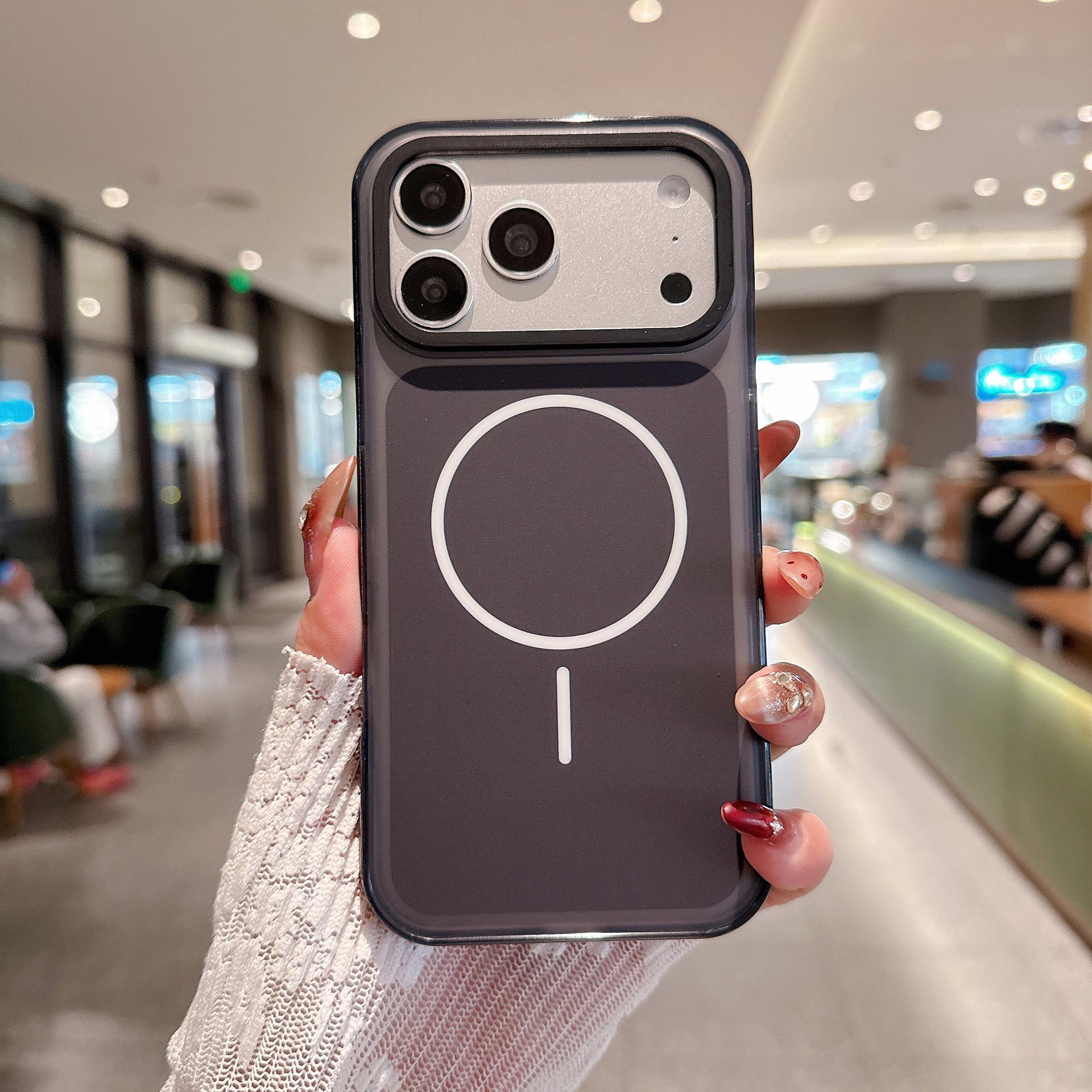 

iPhone 17 PRO MAX magnetic case side multi-color bar explosion anti-drop mobile phone case IPhone 17 Pro Max
