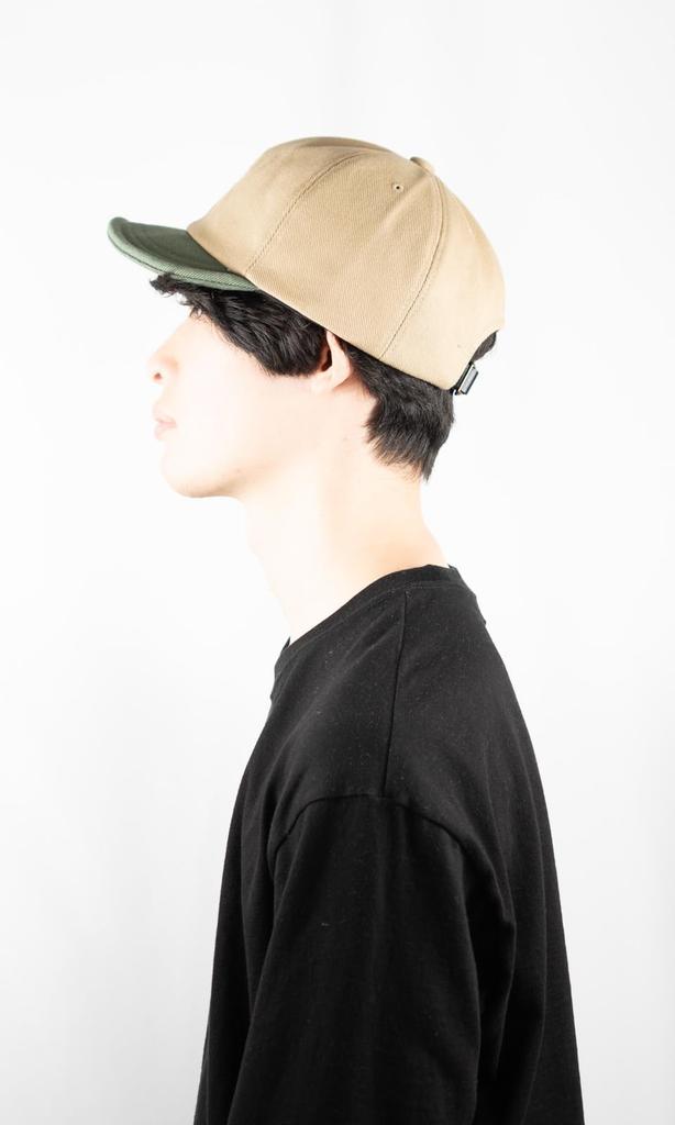 Umpire Cap B Cap Large Size Short Brim Cap L Beige Khaki [Fabulous] Two-tone Size, 60.0-63.0 Cm,