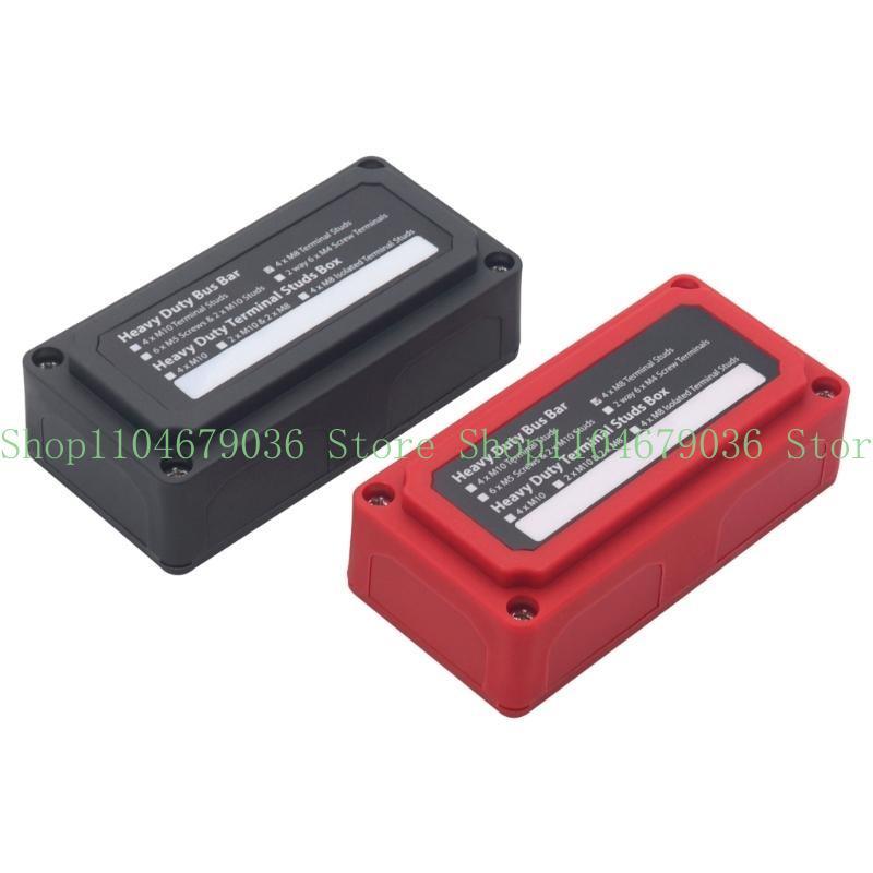 652F Universal Battery Terminal Connector Box Efficient Wire Management Neatly Consolidate Negative Cable in Vehicles Durable