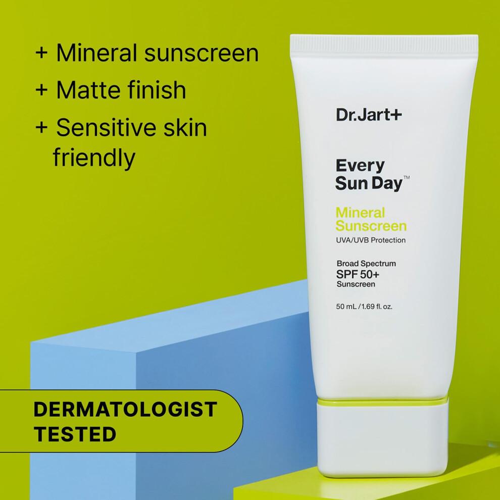Dr.Jart+ Every Sun Day Mineral Sonnenschutz LSF 50+ f   r das Gesicht | Koreanische Hautpflege 1,69 fl oz