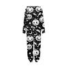 Halloween Printed Family Matching Hooded Long Sleeved Zippered Hooded  Jumpsuit Set