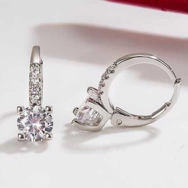 Sace Gems Orecchini classici con zirconi in lega di rame per regali di nozze da donna