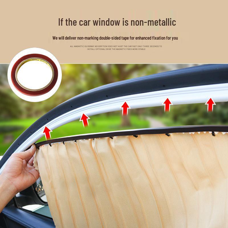 Magnetic Car Sun Shade for Side Windows – Universal Fit, Heat Insulation, UV Protection