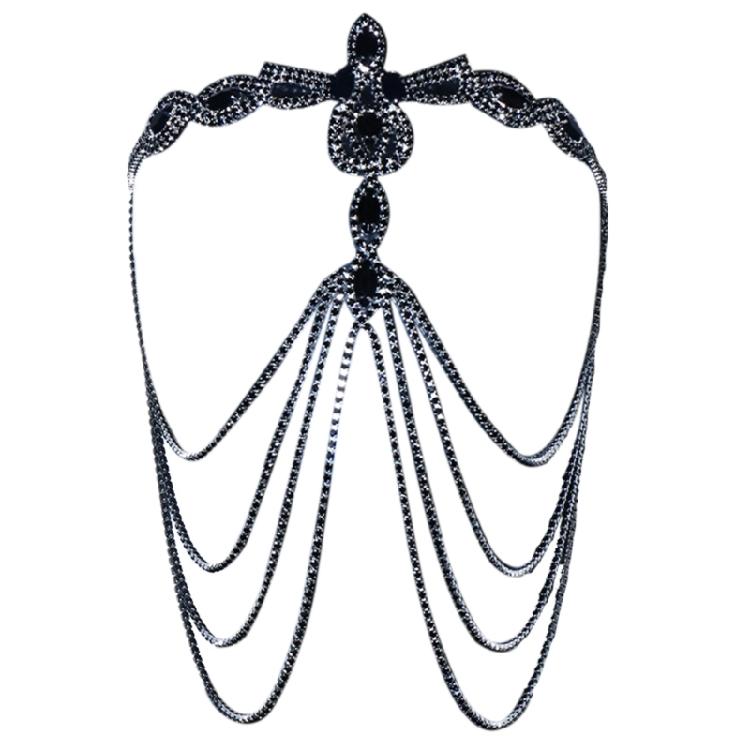 Mystique Enhancing Black Mask with Quality Rhinestones Costume Accessory Suitable for Various Party Gatherings