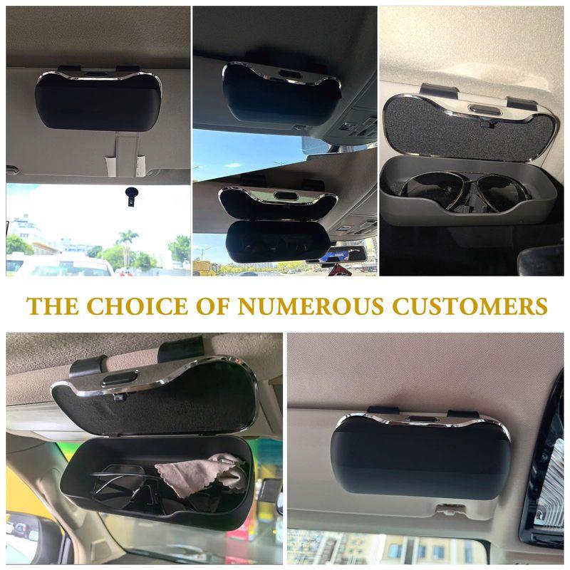 New Car Glasses Box Portable Car Glasses Frame Car Driving Glasses Frame Glasses Box Sunshade Glasses Auto Interior Accessories