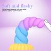 Weibliche Twist Anal Plugs geformt Silikon Penis weiche Farbmischung Simulation Masturbation Gerät Sexspielzeug