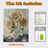 Pearl The Charming Sunflowers DIY Diamond Art Kits 15.7x19.6inch Gem Art Diamond Painting Kits Without Frame for Adults Gift Idea Home Wall Decor