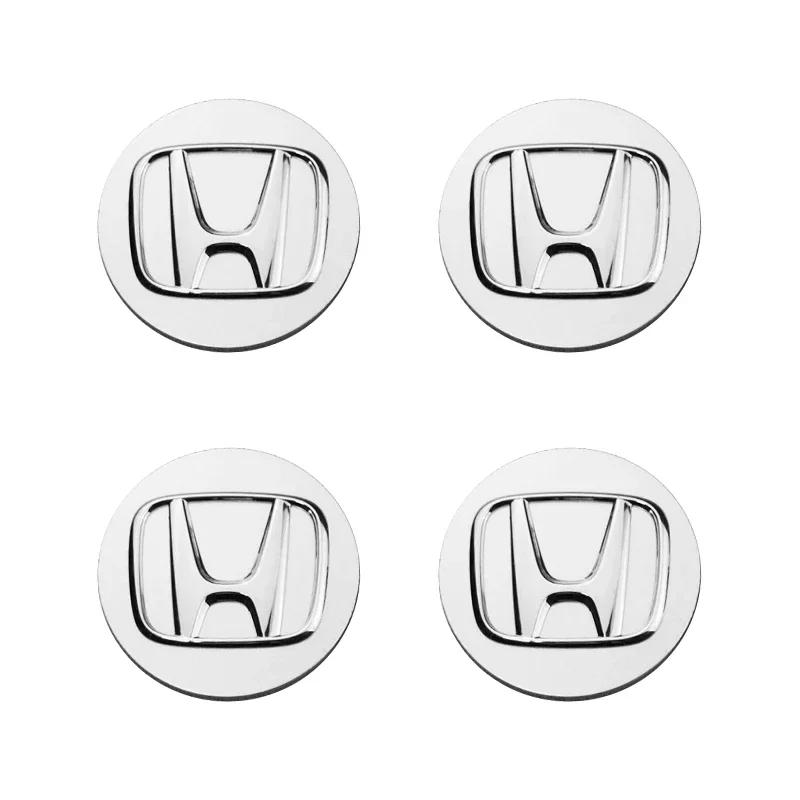 4PCS 58MM/69MM Car Styling Wheel Center Cap Hub Covers Badge Accessories For Honda Odyssey Spirior CR-V Civic HR-V City Accord