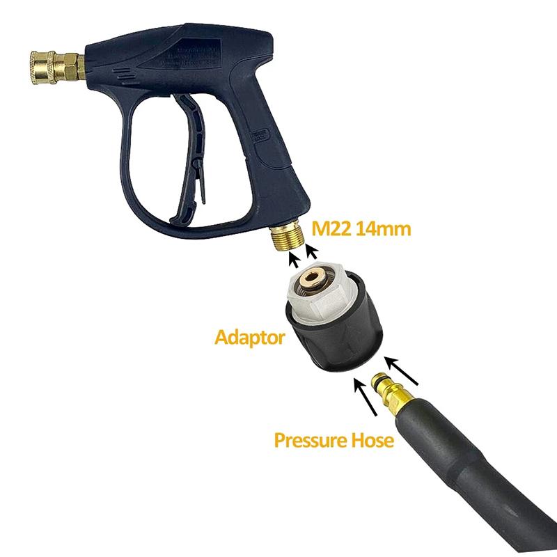 M22 High Pressure Washer Hose Connector Converter Power Washer Water Gun Conversion Interface For Bosch Karcher Lavor Nilfisk